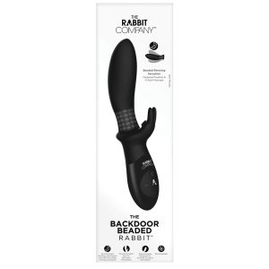 The Beaded Backdoor Rabbit Rechargeable Prostate Massager - Black 8.5″