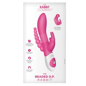 The Beaded D.P. Rabbit Rechargeable - Hot Pink